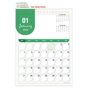 2026 Calendar - Type A - 06